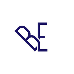 BE Initial Letter Linked logo icon vector
