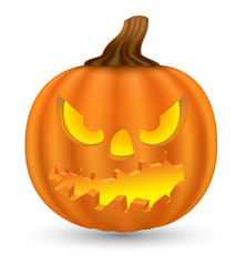 Pumpkin monster face