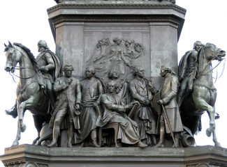 Obraz premium Berlin, cokół Friedrichdenkmal