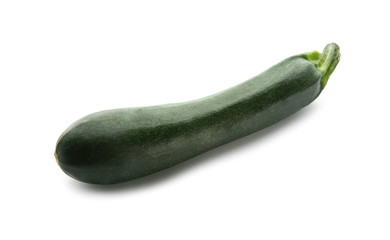 Fresh zucchini on white background