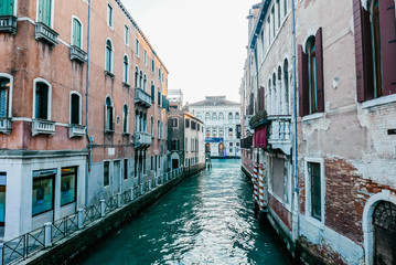Obraz na płótnie Canvas Evening Venice canal