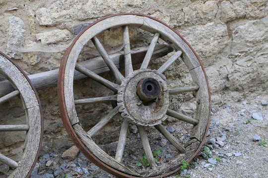 Old wheels from the cart