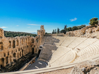 Antique theatre in Athens, Greece