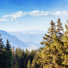 Idyllic autumn landscape in the Alps