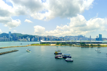 Naklejka premium Hong Hong Cruise Terminal_day view