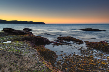 Sunrise Seascape with Clear Skies