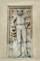 Obraz premium Tombstone in the church in Grodowiec, Poland .