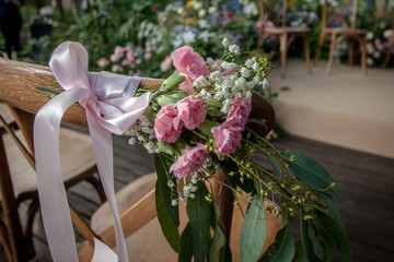 Wedding Flower Chair Decoration