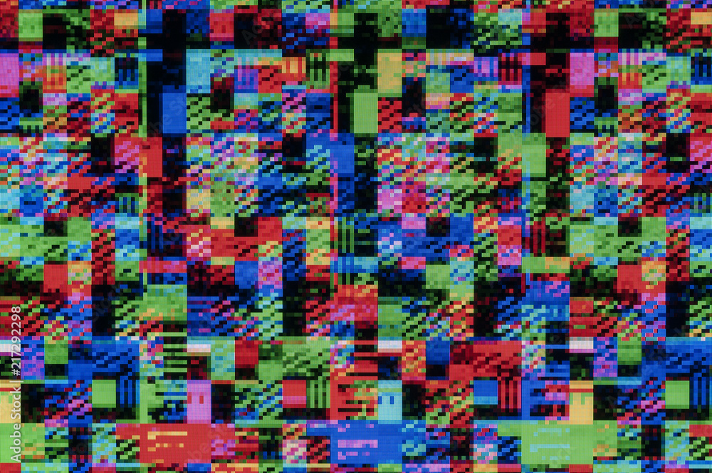 Poster pixel pattern of a digital glitch / abstract background, pattern of a digital glitch.