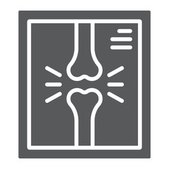 X-ray glyph icon, medicine and clinical, radiology sign, vector graphics, a solid pattern on a white background, eps 10.