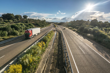 The loneliness of road transport during a Saturday