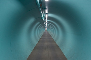 Tunnel illustrating the concept of the light at the end of the tunnel.