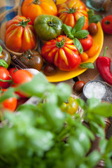 basil and tomato