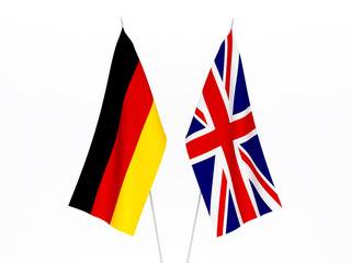 Obraz na płótnie Canvas Great Britain and Germany flags