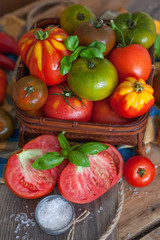 Fototapeta na wymiar colorful tomato