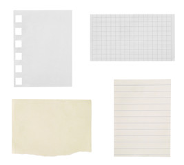 white paper ripped message torn