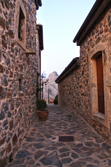 Fototapeta na wymiar Stone village houses