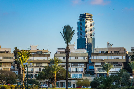 View of modern buildings in Tel Aviv, Israel