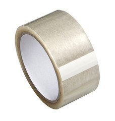 Roll of adhesive tape on white background with clipping path included