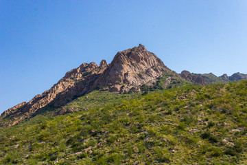 Obraz premium Organ Mountains Desert Mining Trail Fall