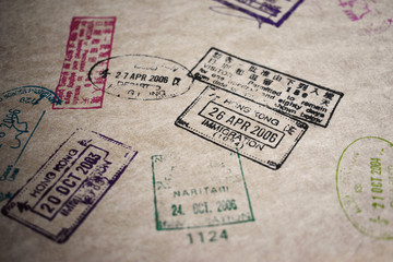 Passport stamps