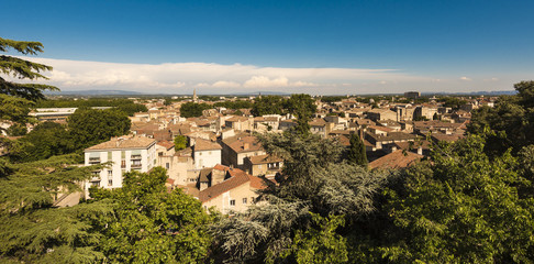 Fototapeta na wymiar View from the Dom Garden on Avignon. Vaucluse, Provence, France, Europe.
