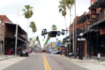 drone flying in the air