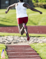 High school long and triple jumper