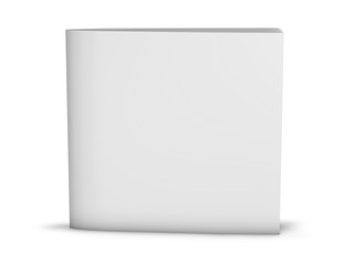 Square booklet blank cover mockup illustration.