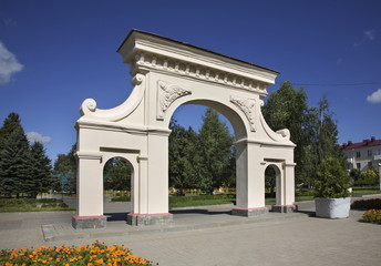 Fototapeta na wymiar City park in Orsha. Belarus