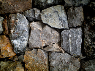 Gray Stones Arranged in a  Wall