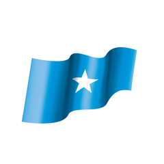 Somalia flag, vector illustration on a white background