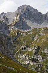 A view of the highest peak in the Komovi mountains
