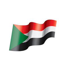 Sudan flag, vector illustration on a white background