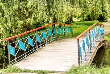 Fototapeta na wymiar Bridge in the park.