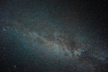 Night sky with stars and Milky Way