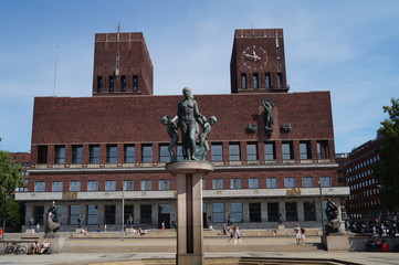 Fototapeta premium Rathaus Oslo