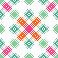 Ethnic boho seamless pattern. Traditional ornament. Geometric background. Tribal pattern. Folk motif. Textile rapport.