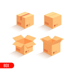 Isometric carton packaging box