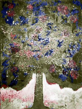 Arbre de vie en vert kaki