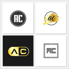 Initial Letter AC Logo Template Design