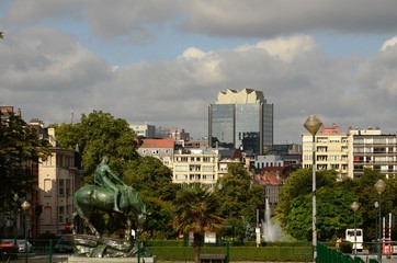 Obraz premium Bruxelles : Square Ambiorix (Belgique) 