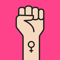 Symbol of feminist movement.