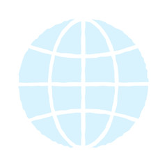 Flat planet Earth icon. Illustration for web banner and mobile infographics. World icon globe earth map symbol. Vector.