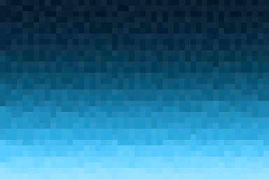 Blue pixel effect gradient background geometric abstract rectangle elements illustration square block mosaic seamless pattern texture smooth blurred dark and light color transition pixilated backdrop