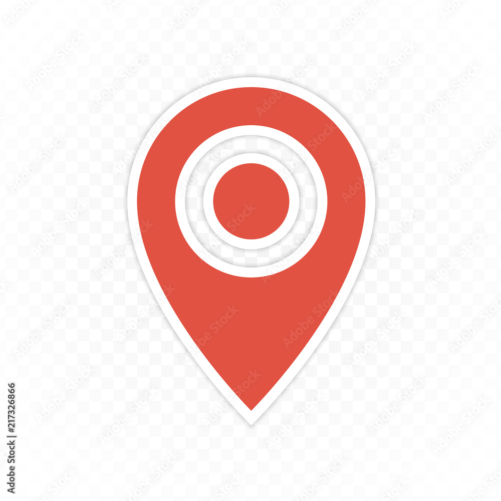 Poster pin map navigation icon.