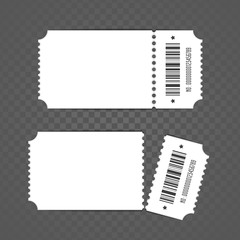 Ticket template vector.