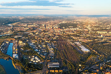 Landeanflug auf Dresden