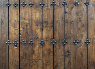 Ancient wooden door texture background