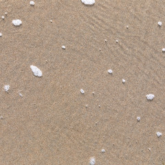 Wet sand on the beach